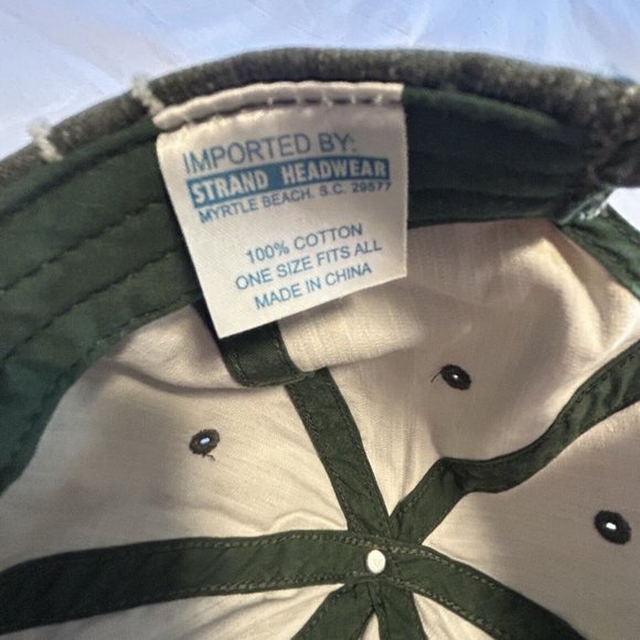 Myrtle Beach South Carolina Strand Blue Gray Twill Baseball Cap Hat Distressed - Picture 6 of 7